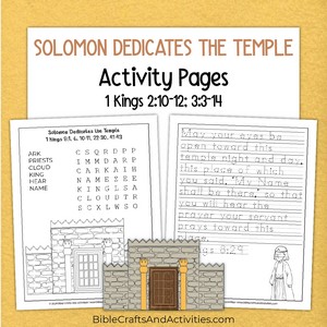 solomon dedicates the temple