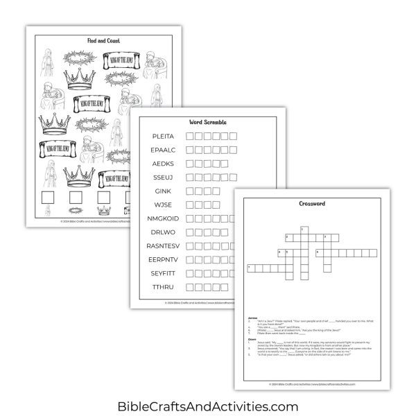 jesus before pilate activity pages