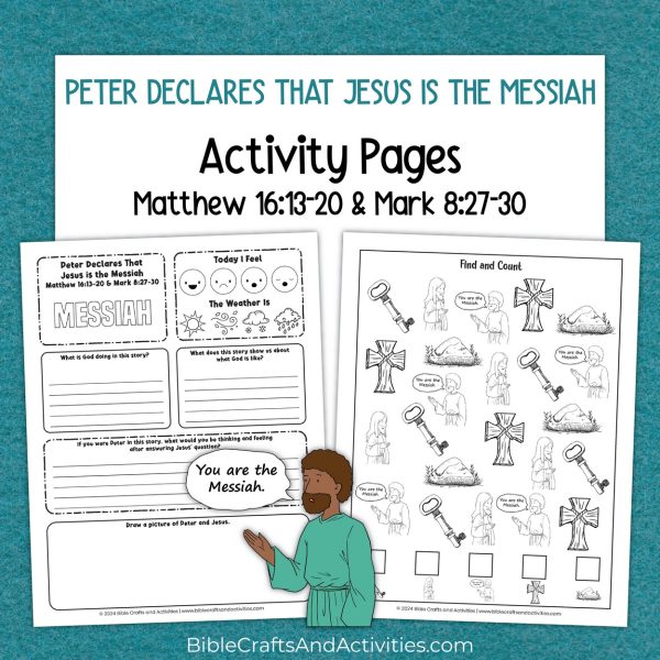 peter declares that jesus is the messiah activity pages