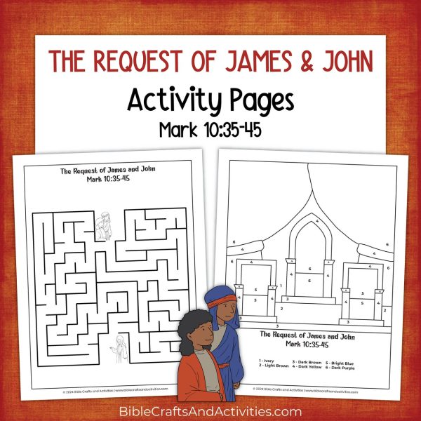 request of james and john activity pages