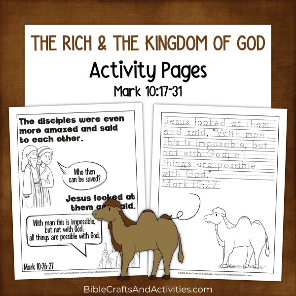 the rich and the kingdom of god activity pages