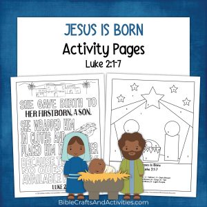 jesus is born activity pages