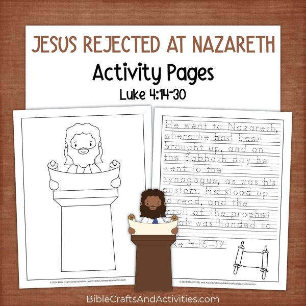 jesus rejected at nazareth activity pages