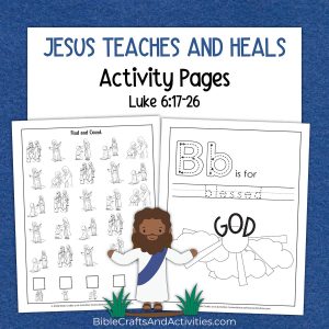 jesus teaches and heals activity pages