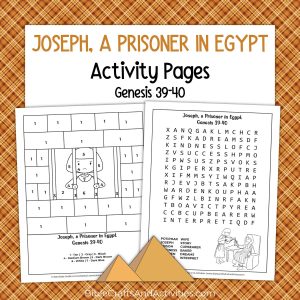 joseph a prisoner in egypt activity pages