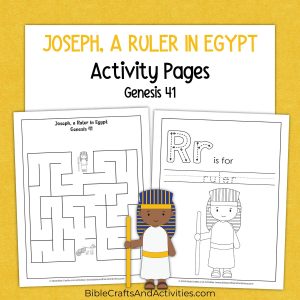 joseph a ruler in egypt activity pages