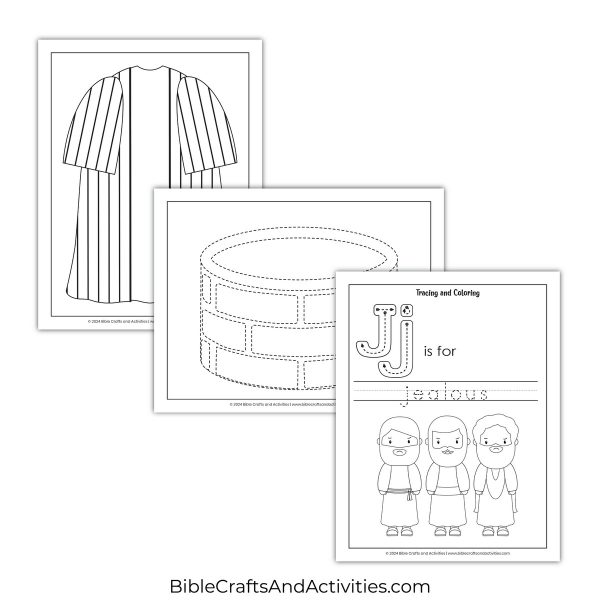 joseph and the colorful coat activity pages