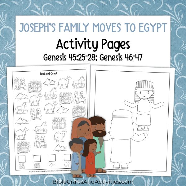 josephs family moves to egypt activity pages