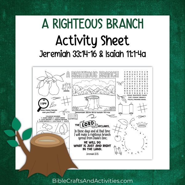 a righteous branch_activity sheet