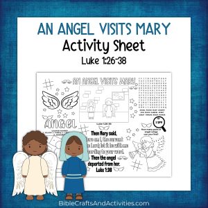 an angel visits mary_activity sheet