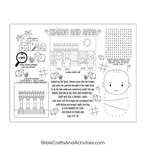 simeon and anna_activity sheet