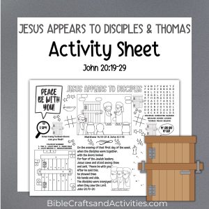 jesus appears to the disciples and thomas activity sheet