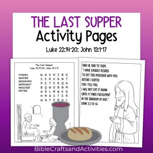 the last supper activity pages