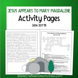 jesus appears to mary magdalene activity pages