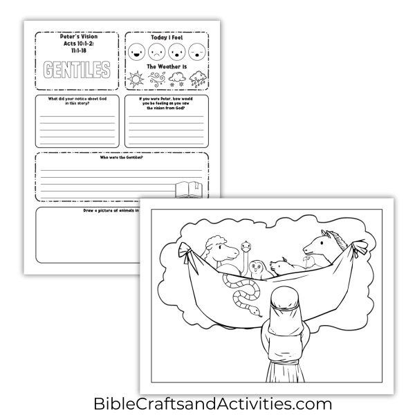 Peter's Vision Activity Pages