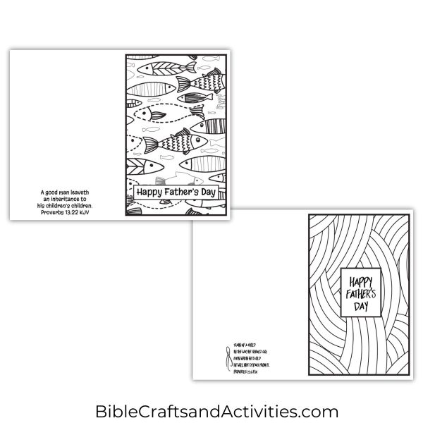 father's day cards to color with bible verses
