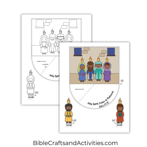 Holy Spirit Comes at Pentecost 3D Paper Craft