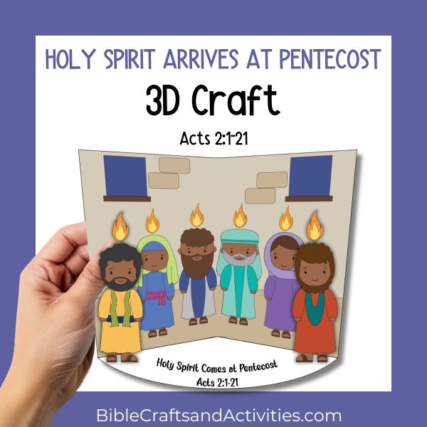Holy Spirit Comes at Pentecost 3D Paper Craft