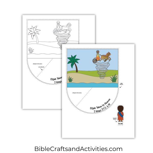 elijah taken to heaven 3D craft