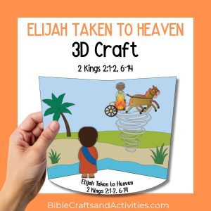 elijah taken to heaven 3D craft