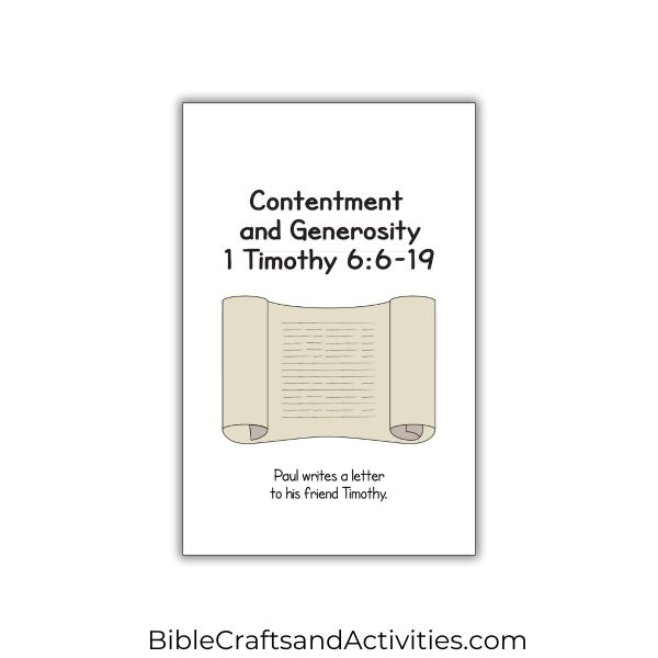 contentment and generosity mini book