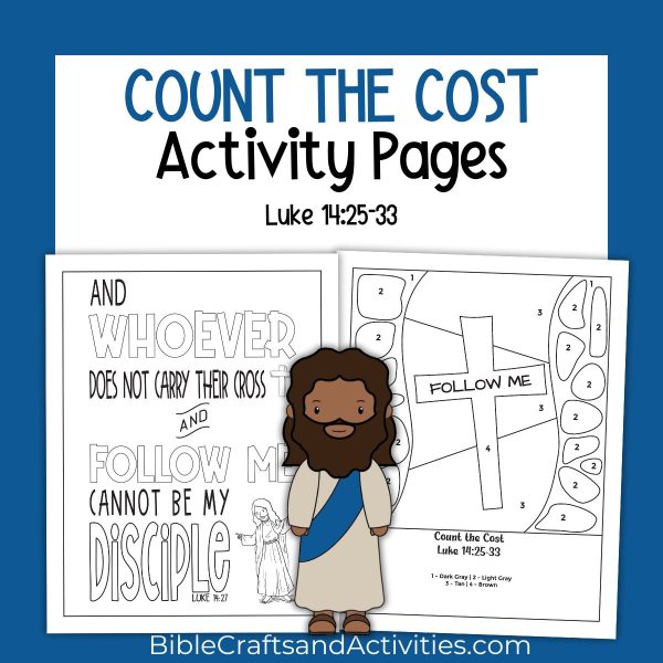 count the cost activity pages for Luke 14:25-33