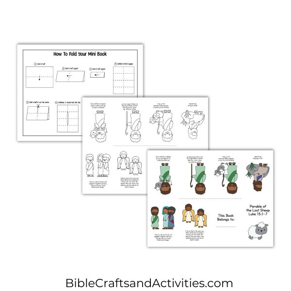 parable of the lost sheep mini book
