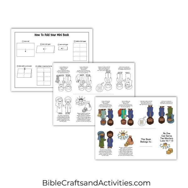 no one can serve two masters mini book