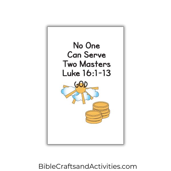no one can serve two masters mini book