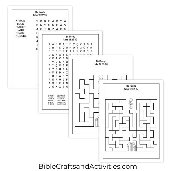 be ready activity pages