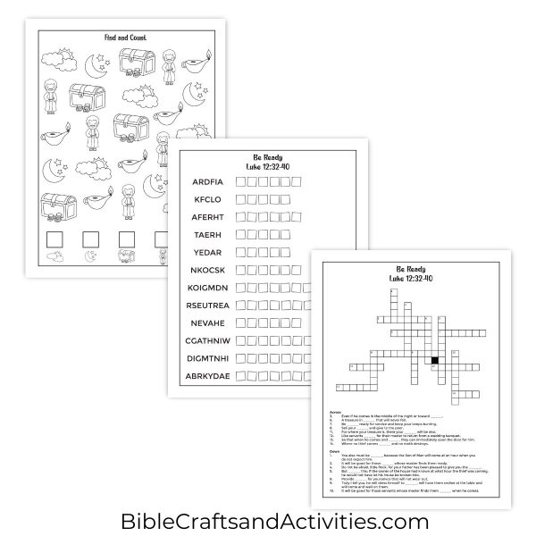 be ready activity pages