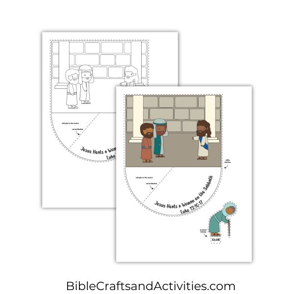 jesus heals a woman on the sabbath craft
