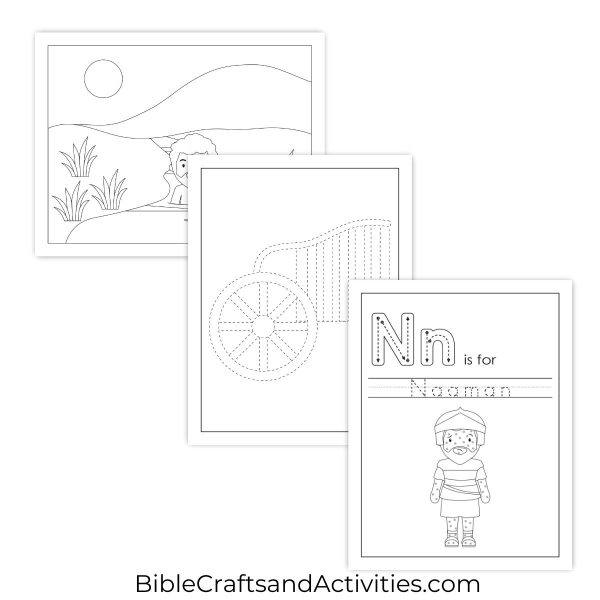 naaman healed of leprosy activity pages