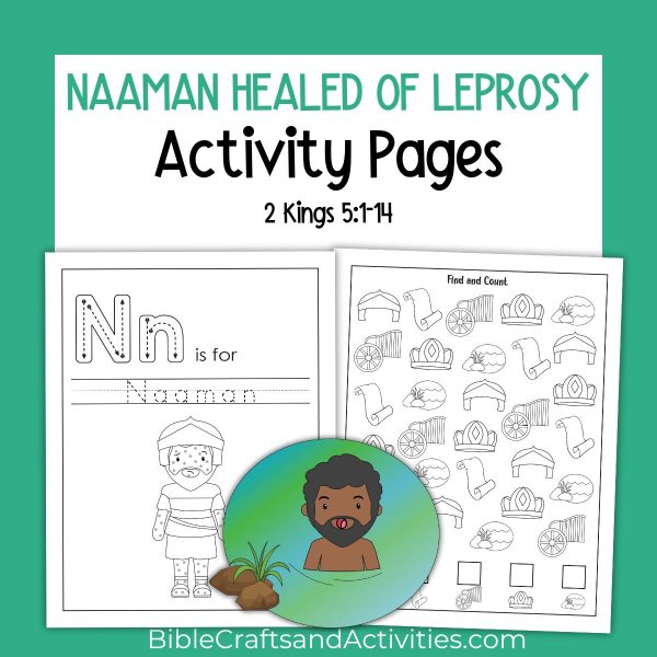 naaman healed of leprosy activity pages