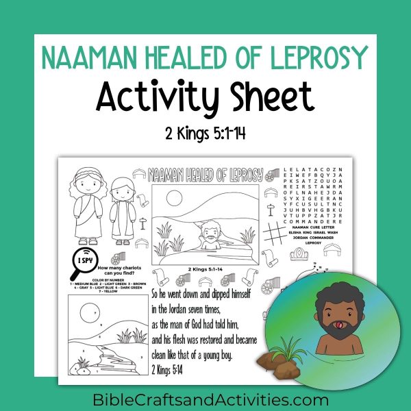 naaman healed of leprosy activity sheet