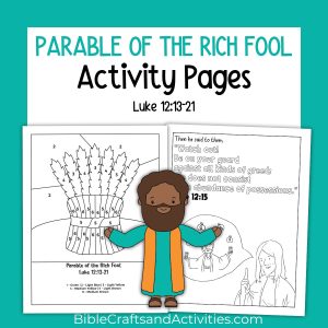 parable of the rich fool activity pages