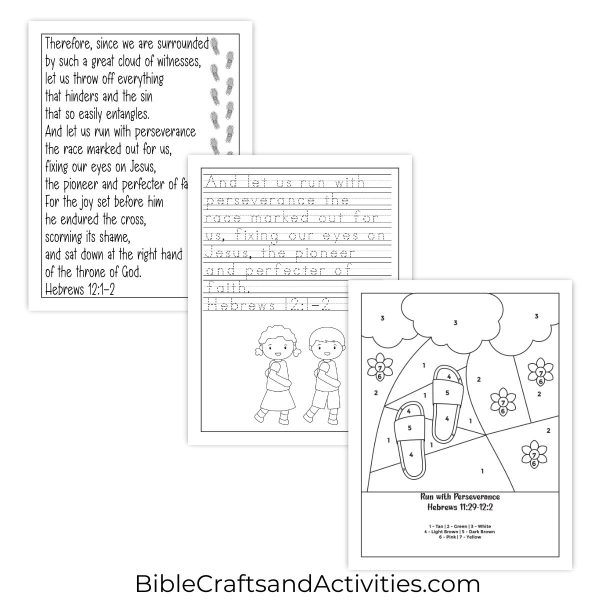 run with perseverance activity pages