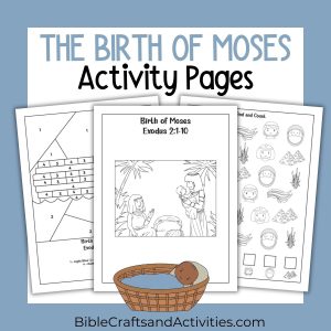 birth of moses activity pages