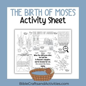 birth of moses activity sheet