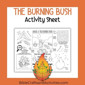 burning bush activity sheet