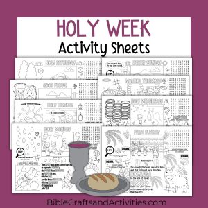holy week activity placemats