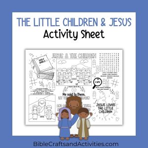 little children and jesus activity sheet