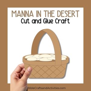 manna in the desert cut and glue craft