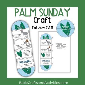 palm sunday mini book craft