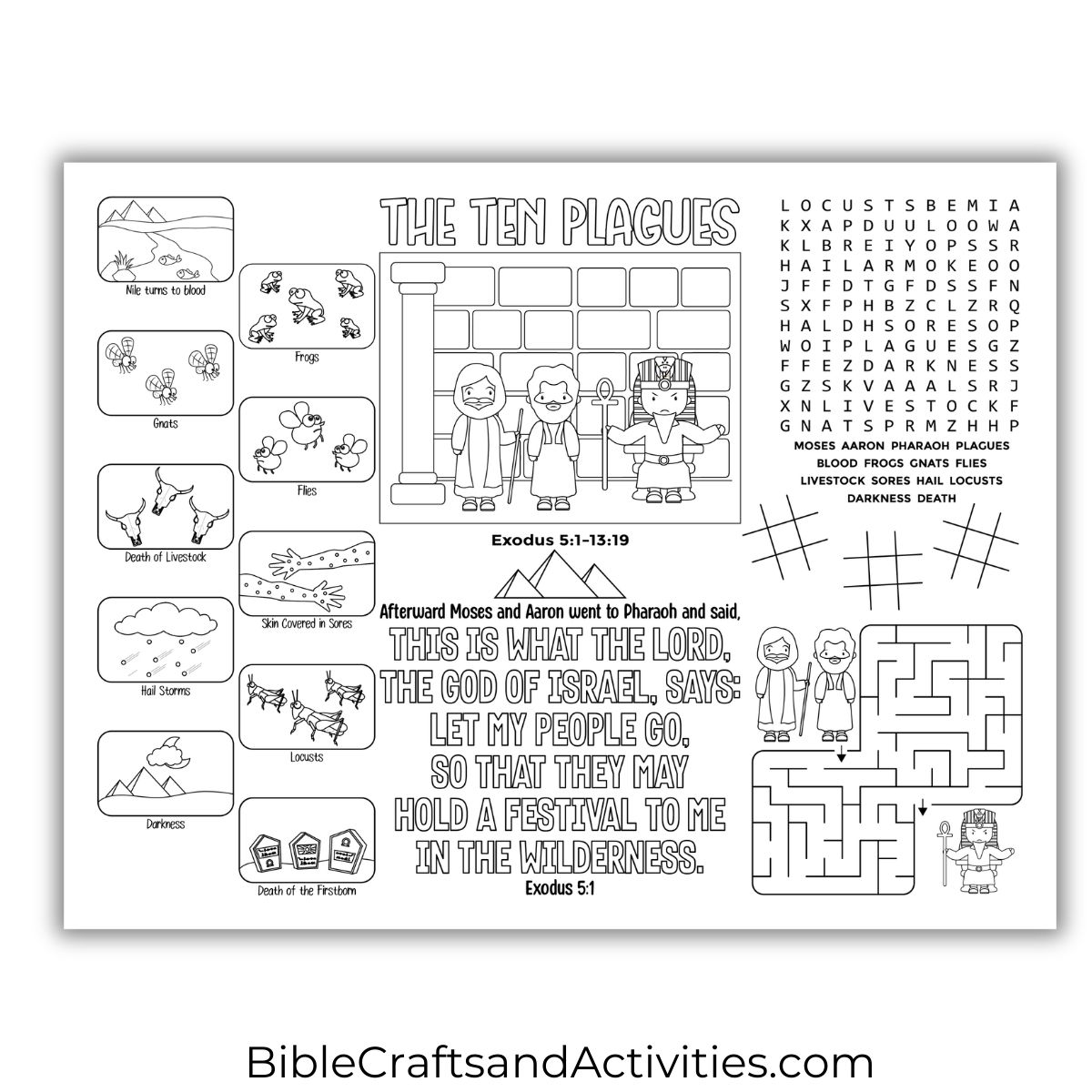 plagues activity sheet