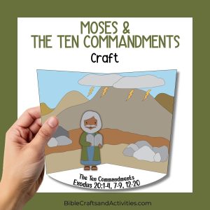 the ten commandments diorama craft
