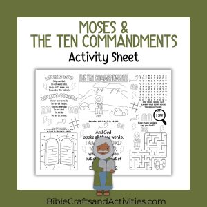 the ten commandments activity sheet