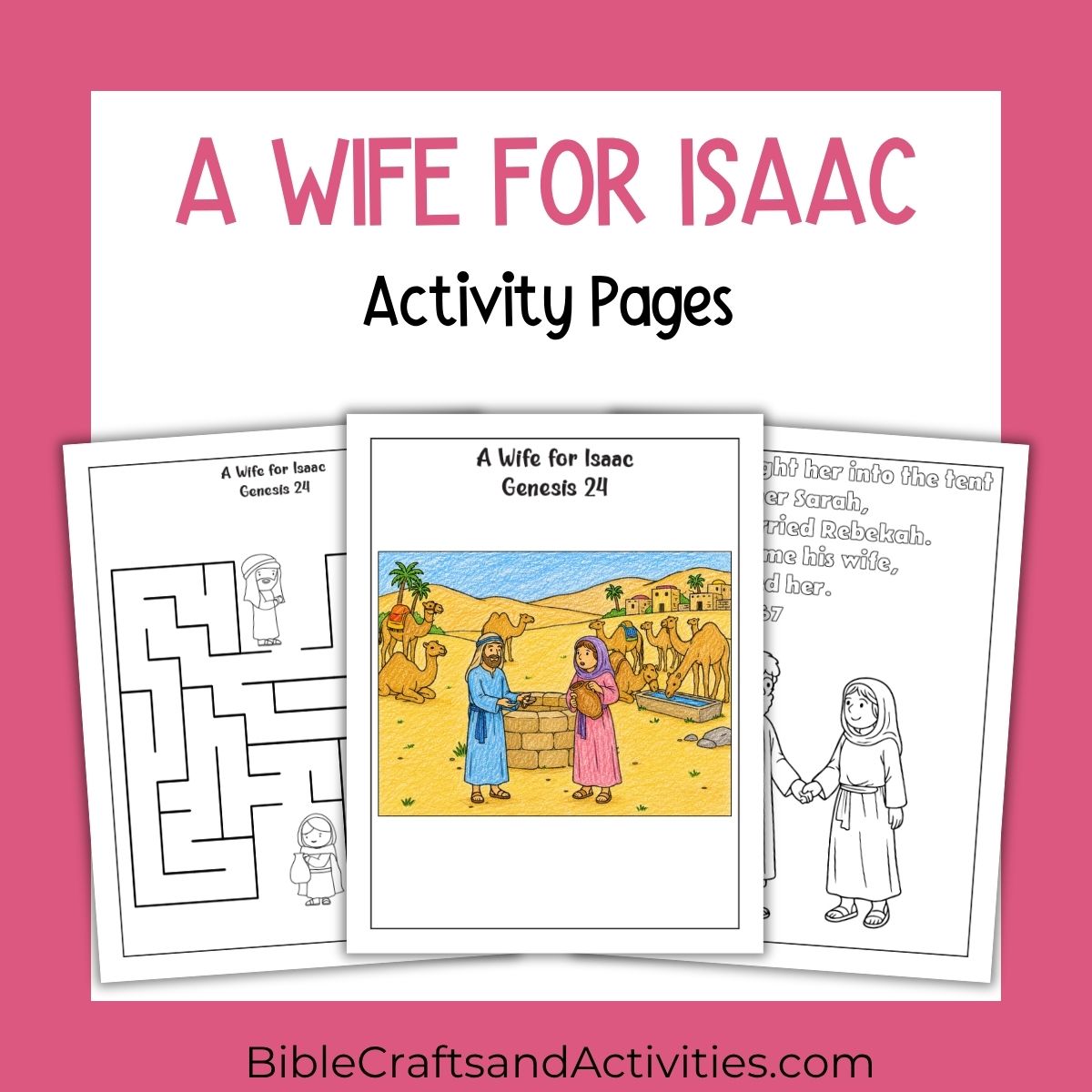 a wife for isaac activity pages