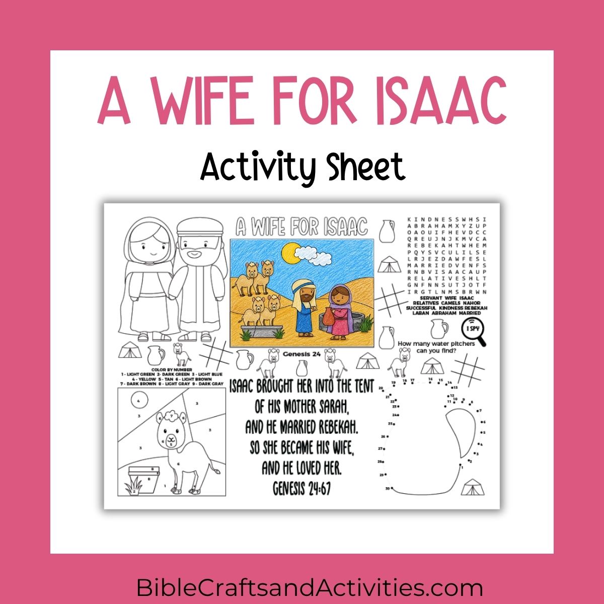a wife for isaac activity sheet