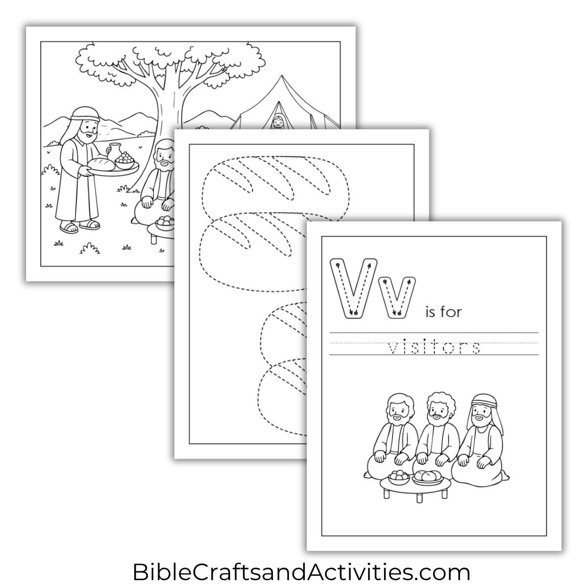 Abraham's Three Visitors Activity Pages